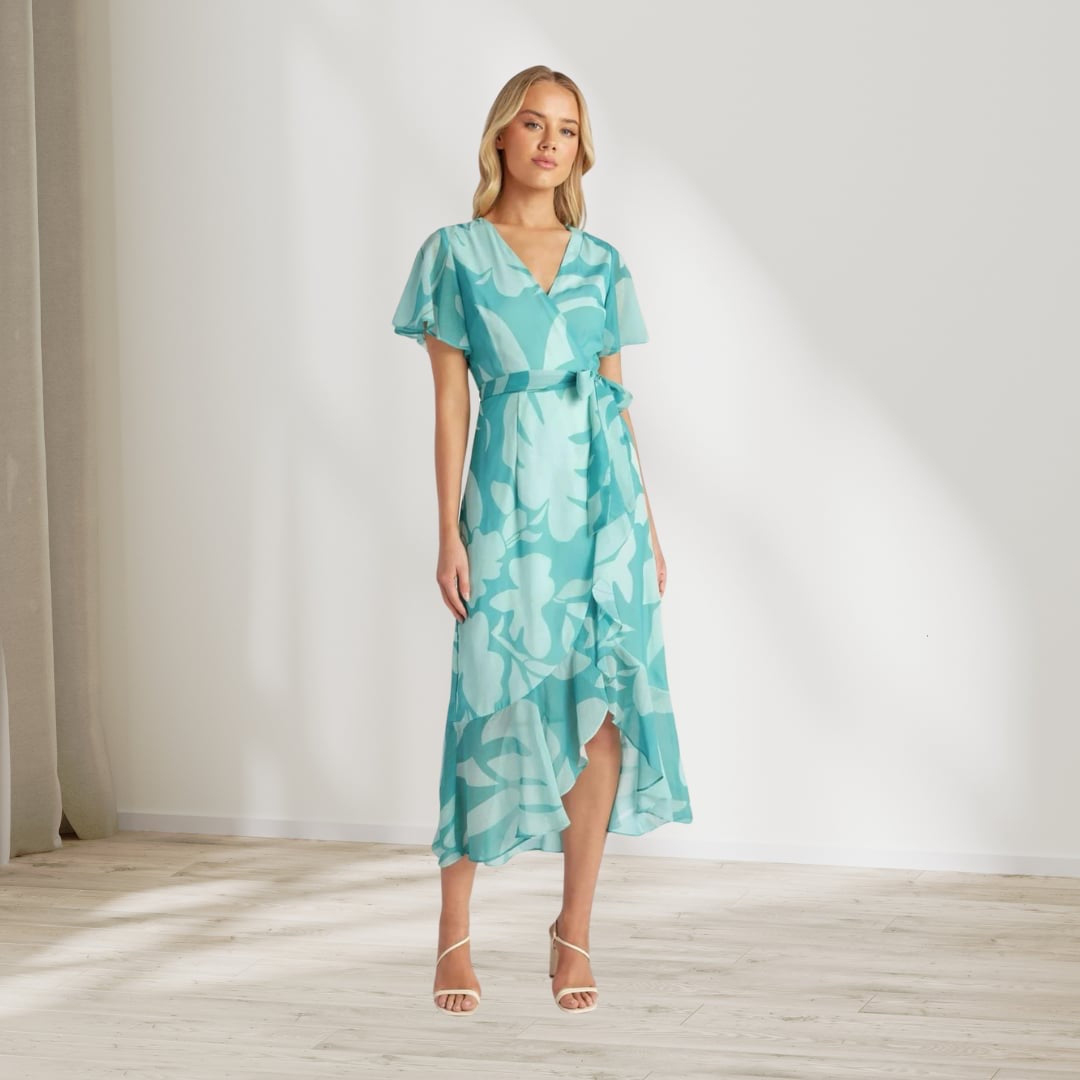 Alison Chiffon Midi Dress