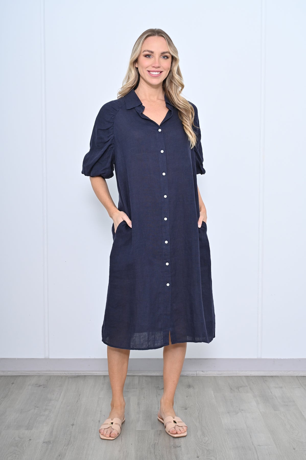 Celesta Linen Dress