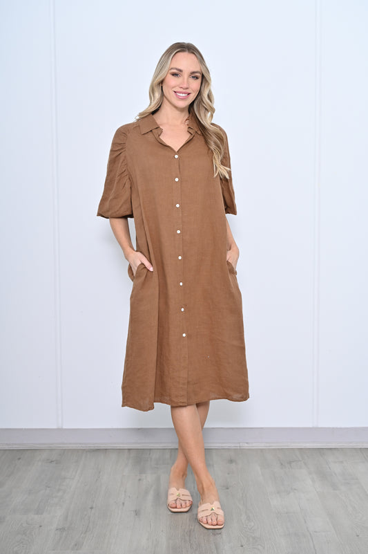 Celesta Linen Dress