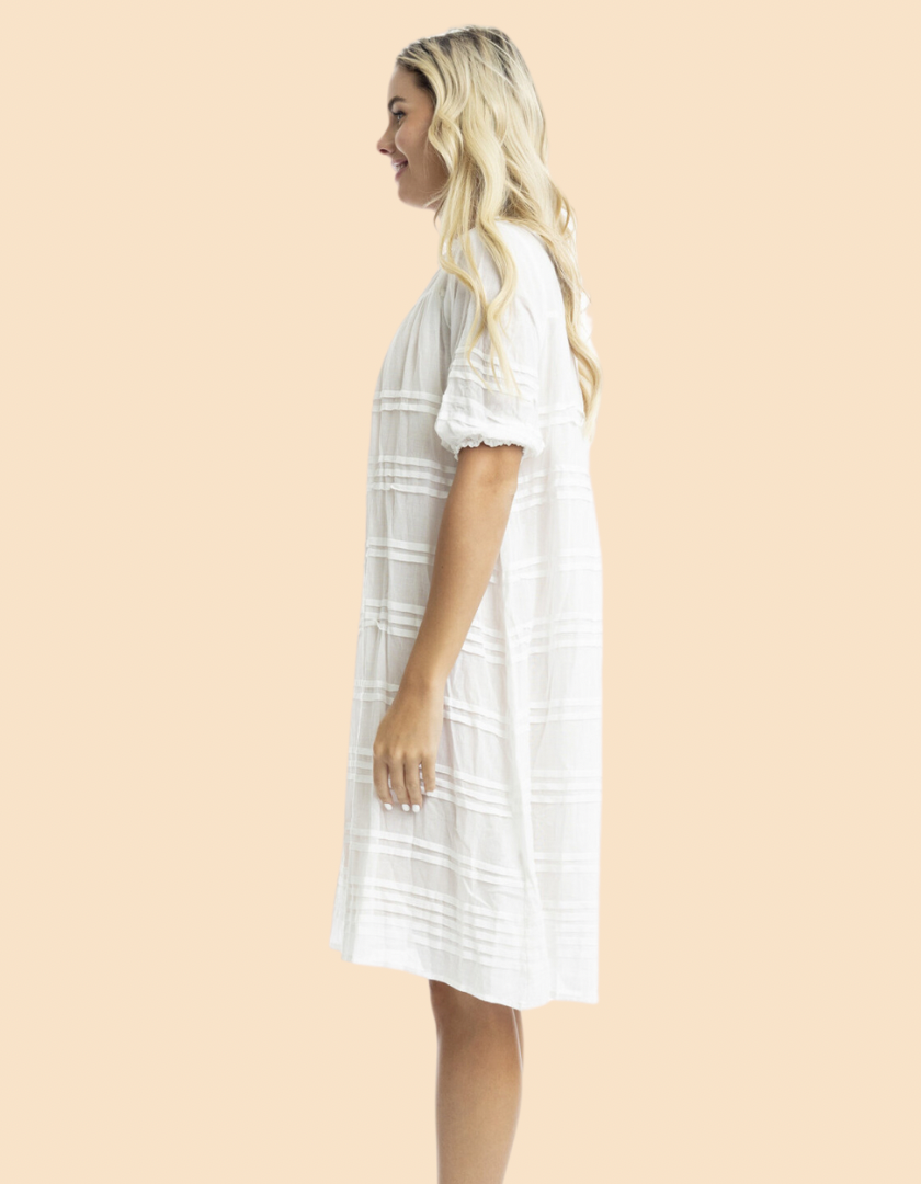 LAURA LINEN DRESS